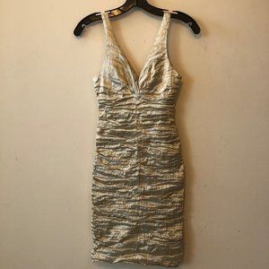 Nicole Miller Gold Mini Dress